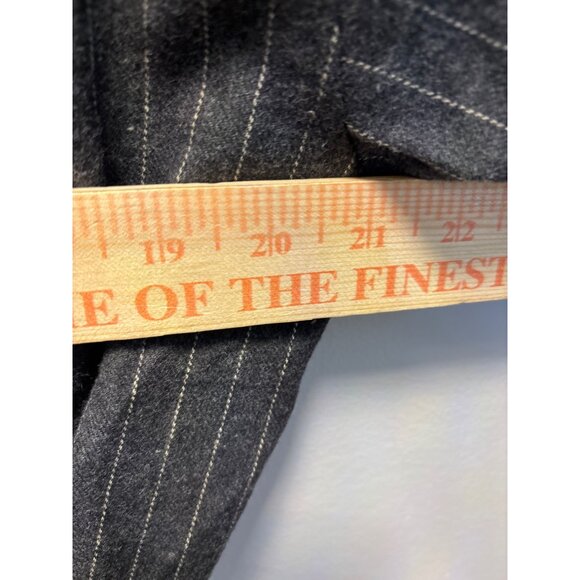 Polo Ralph Lauren Mens Pinstripe Robe S/M Gray 100% Cotton - Picture 6 of 9